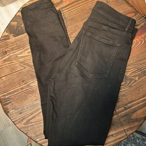 LOFT The Skinny High Waisted Charcoal Denim Women's 29 Tall